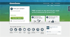 Desktop Screenshot of gimmequotes.com